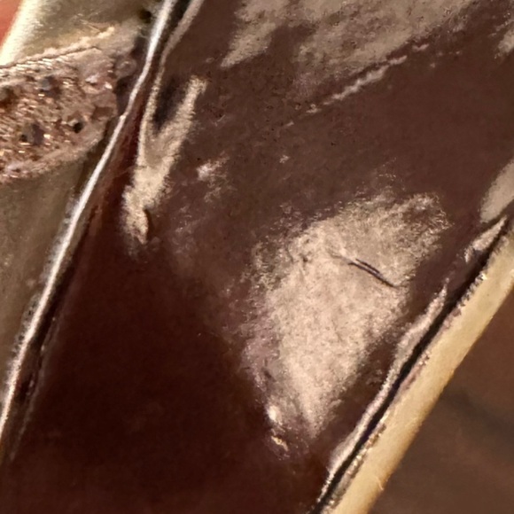 Bandolino Women’s Gold/Rose Tone Rhinestone Open Toe Sling Back Sandals Size 8M - Picture 10 of 12